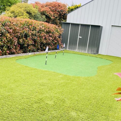 Custom Residential Putting Green by the Landscaping Crew in Perth